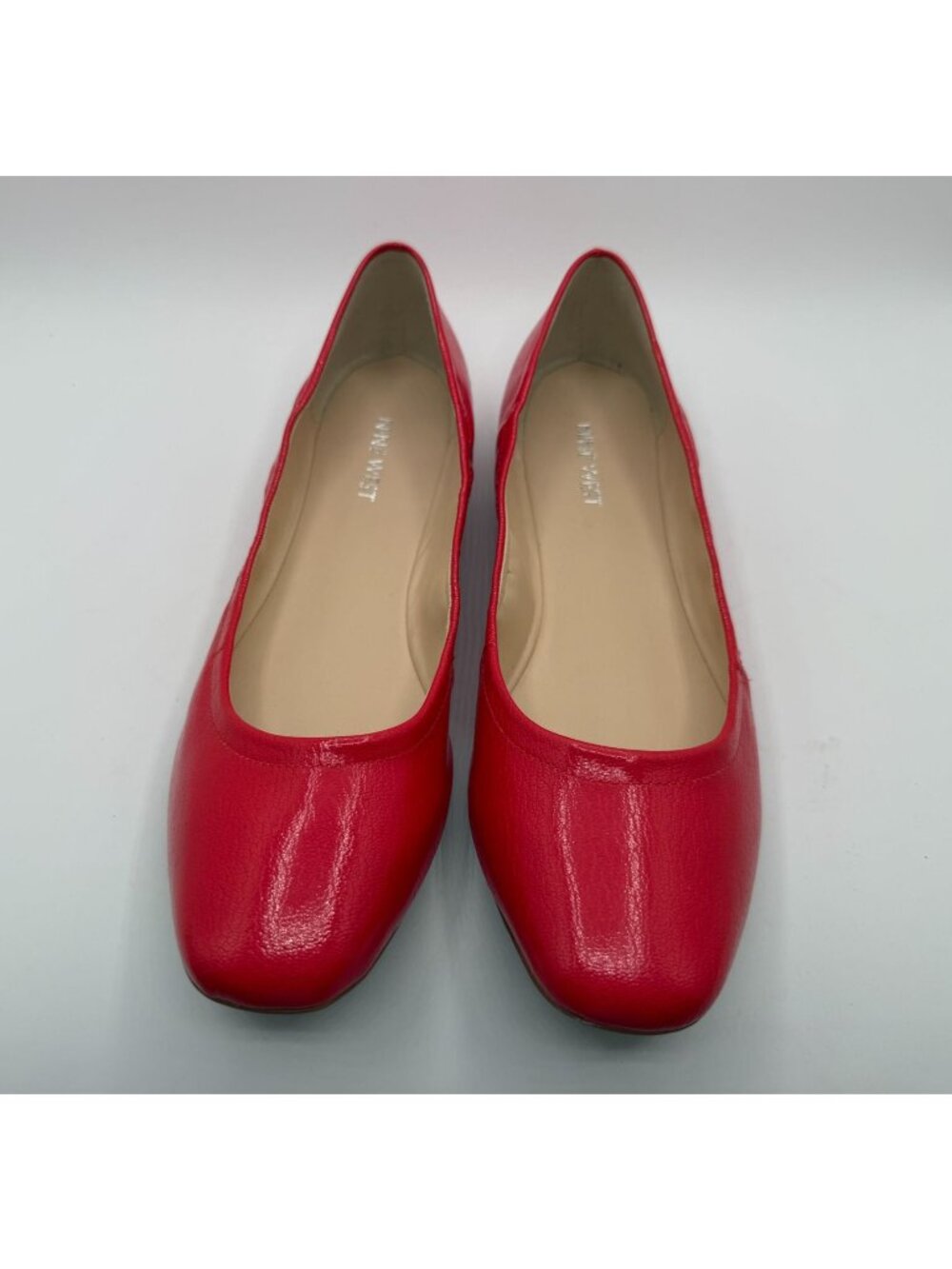 Nine West Ballet Flats Womens Size 10.5 Red Slip-on Almond Toe Lightweight Shoes